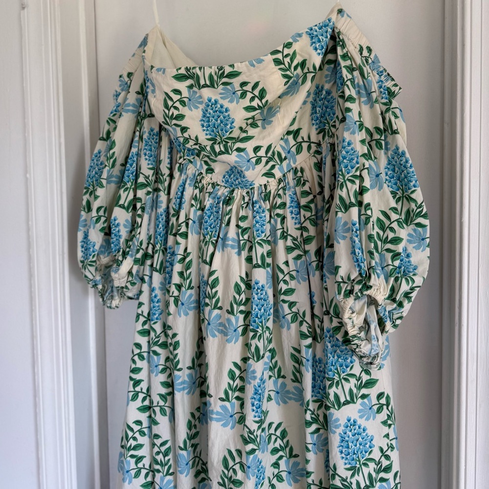 Anthropology Floral Off-Shoulder Dress